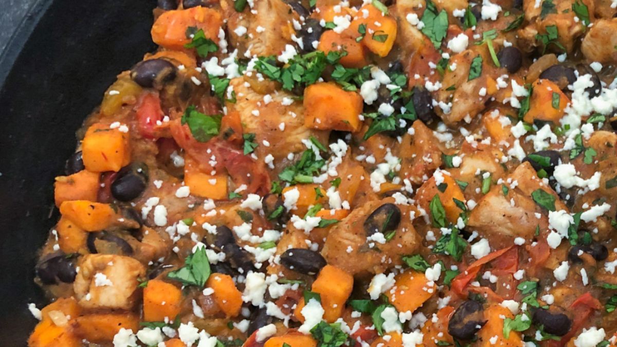 Mexican Chicken Sweet Potato Skillet.