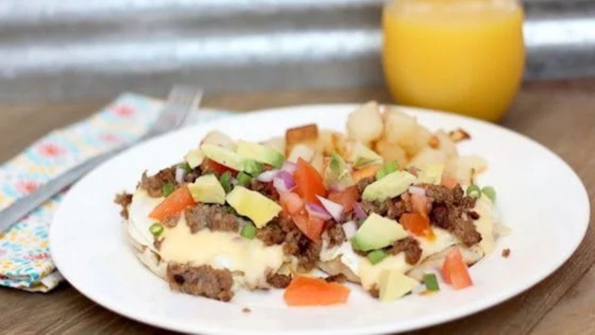 Mexican Eggs Benedict.
