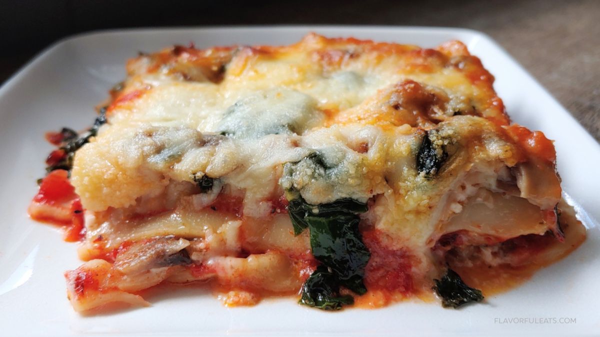 Mushroom Kale Lasagna.
