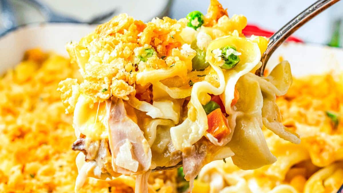 Old Fashioned Chicken Noodle Casserole.