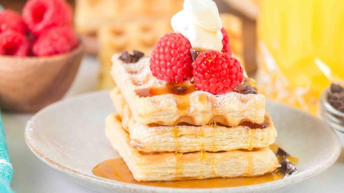 Puff Pastry Waffles.