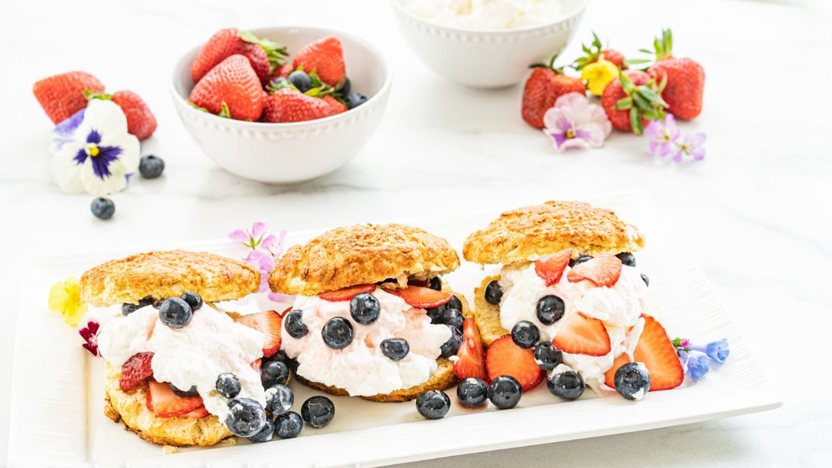 Red, White & Blue Shortcakes.