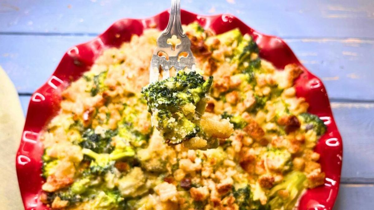 Retro Broccoli Casserole with Canned Soup.