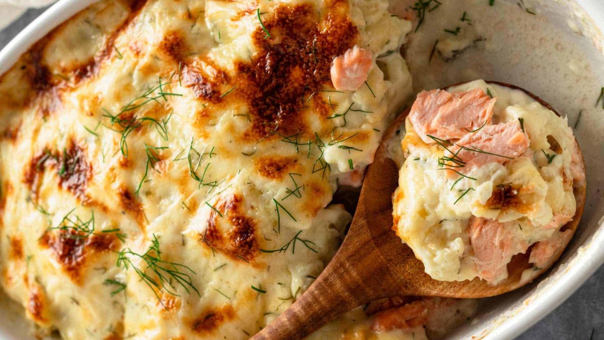 Salmon Casserole (with Fresh or Canned Salmon).
