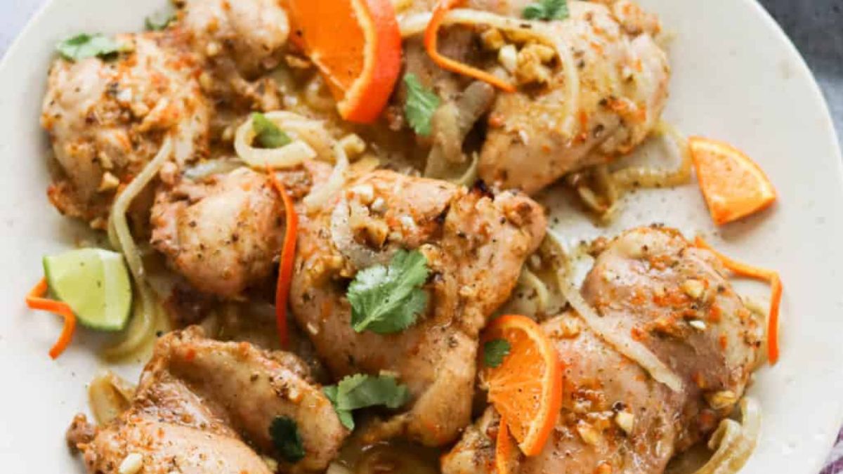 Sheet Pan Mojo Chicken.