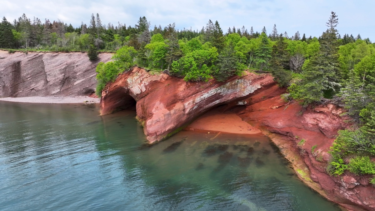 St. Martins Sea Caves, Bay of Fundy, New Brunswick.