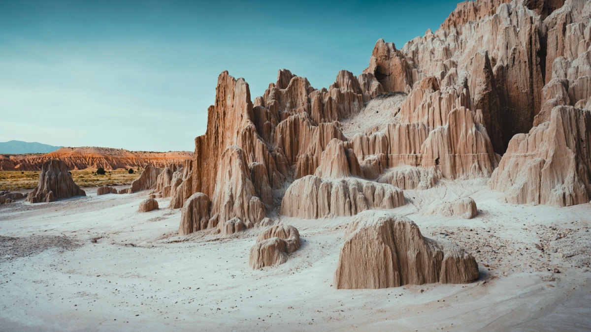 Scenic Views of Cathedral Gorge State Park, Lincoln County, Nevada.