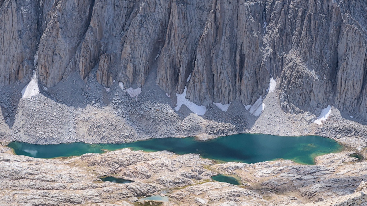 The view from the top of Mt. Whitney.