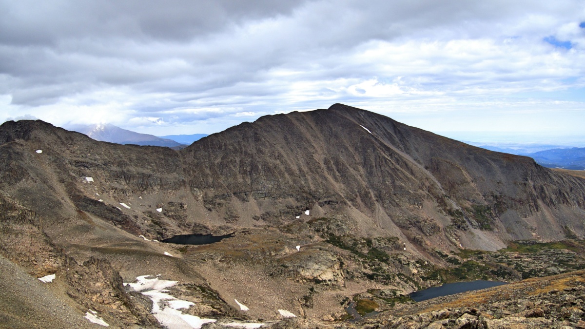 Cloudy Mt. Audubon From Pawnee Peak.