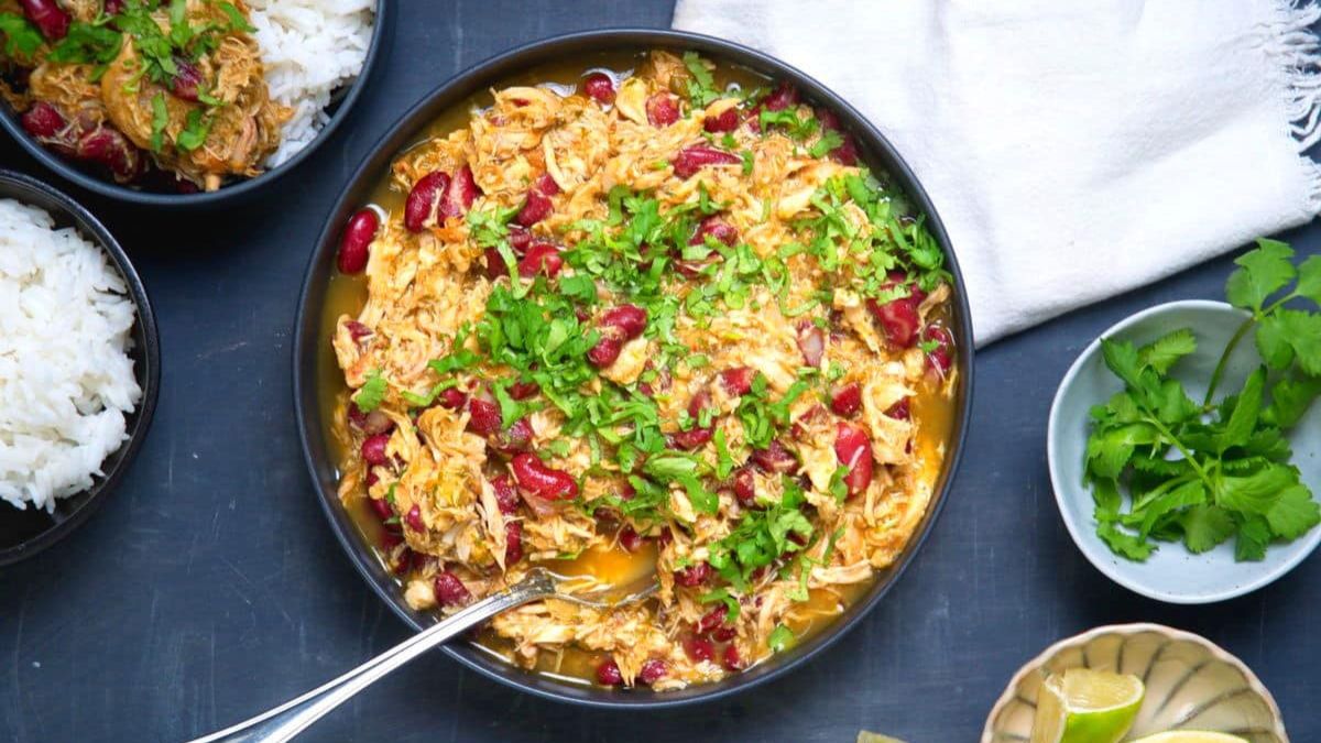 Slow Cooker Mexican Shredded Chicken.