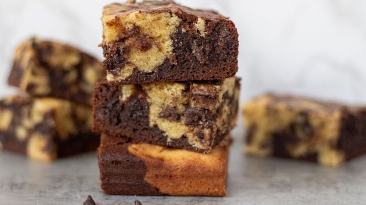 Sourdough Brookies (Brownie + Chocolate Chip Cookie Bars).