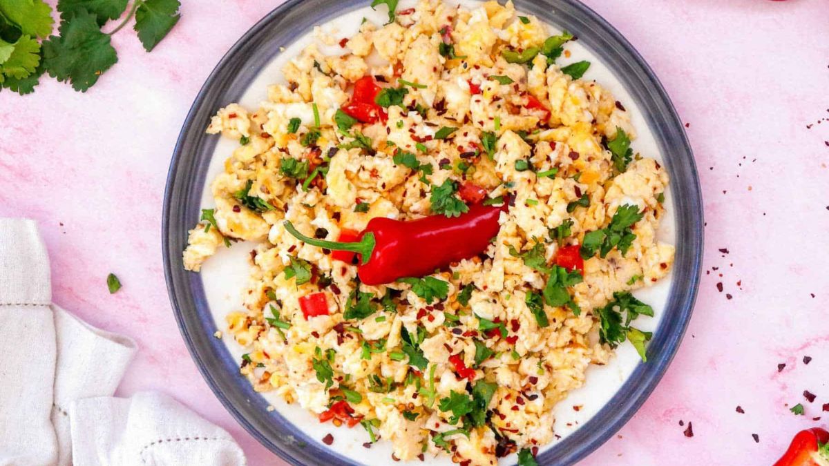 Spicy Scrambled Eggs.