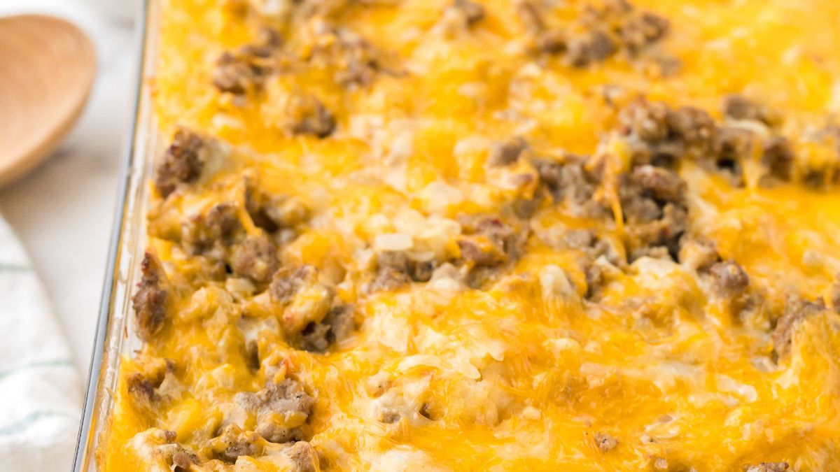 Tater Tot Breakfast Casserole.