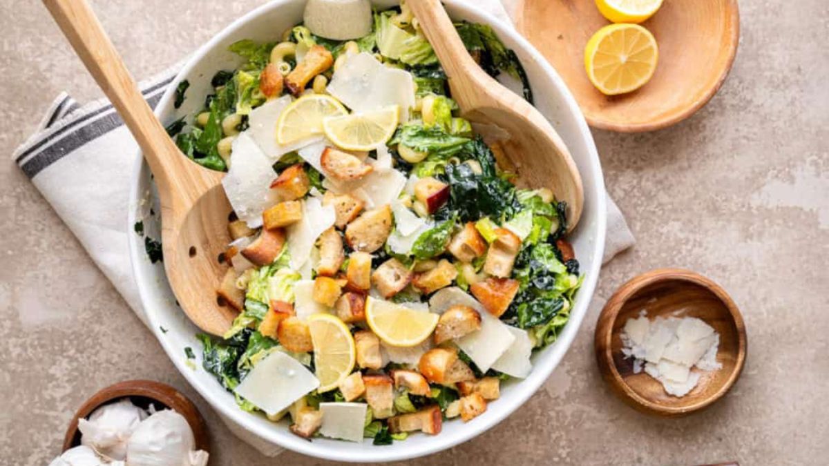 The Best Caesar Pasta Salad Recipe.