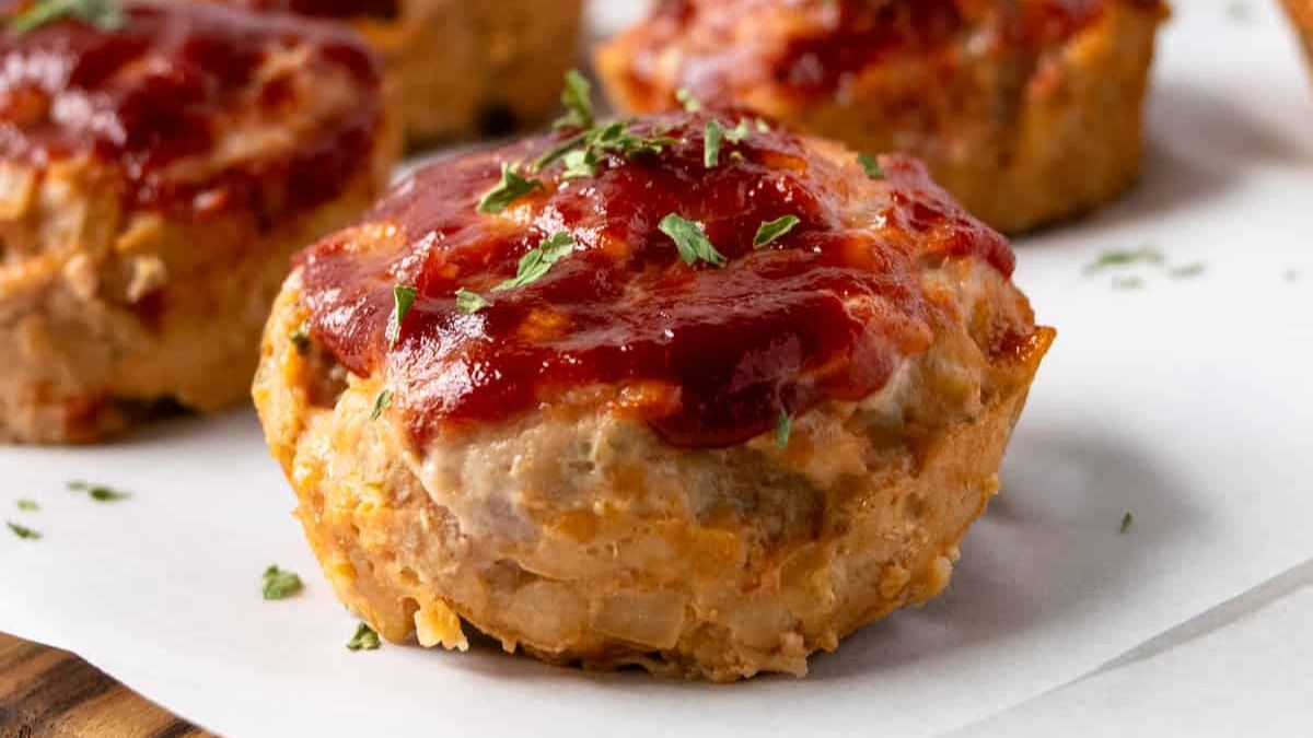 Turkey Meatloaf Muffins.