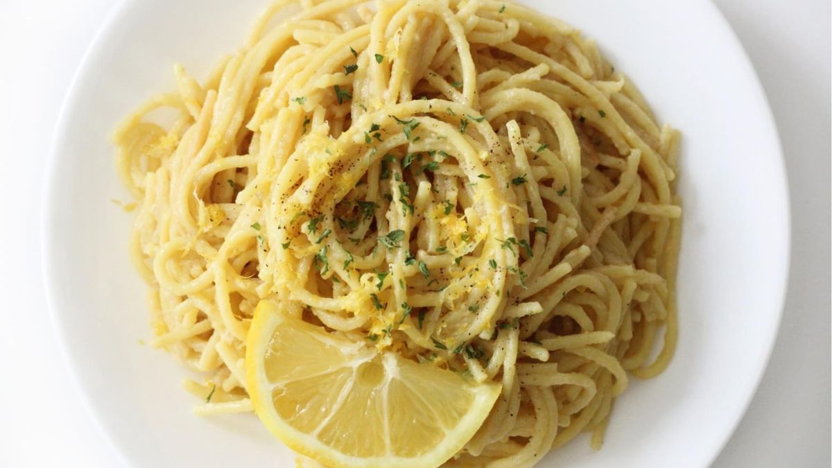 Vegan Pasta al Limone (Gluten-Free, Allergy-Free).