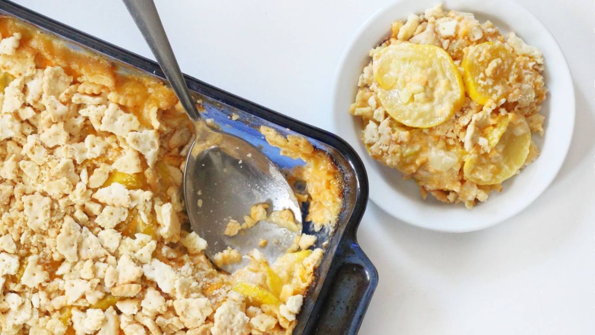 Vegan Southern Squash Casserole (Gluten-Free, Allergy-Free).