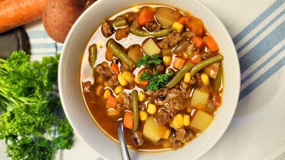 Vegetable Beef Soup.