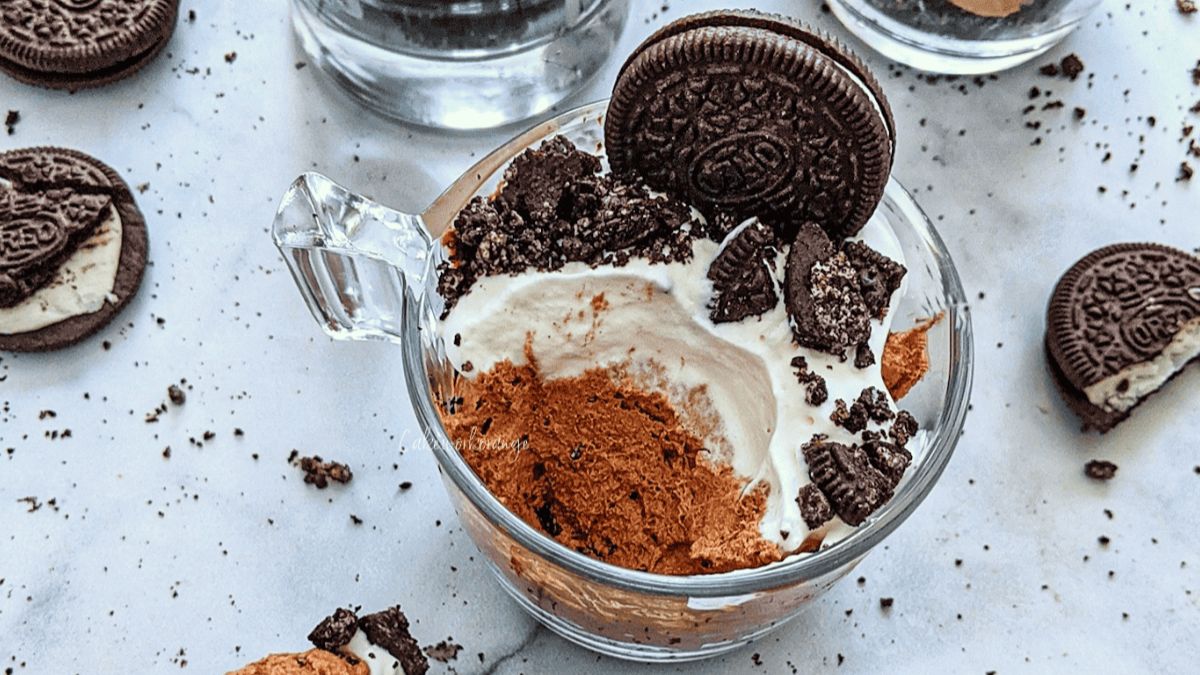 3 Ingredient Oreo Chocolate Mousse.