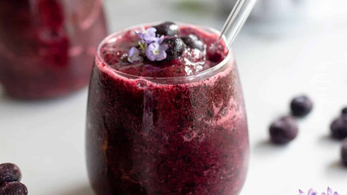 Blueberry Ginger Kombucha Refresher.
