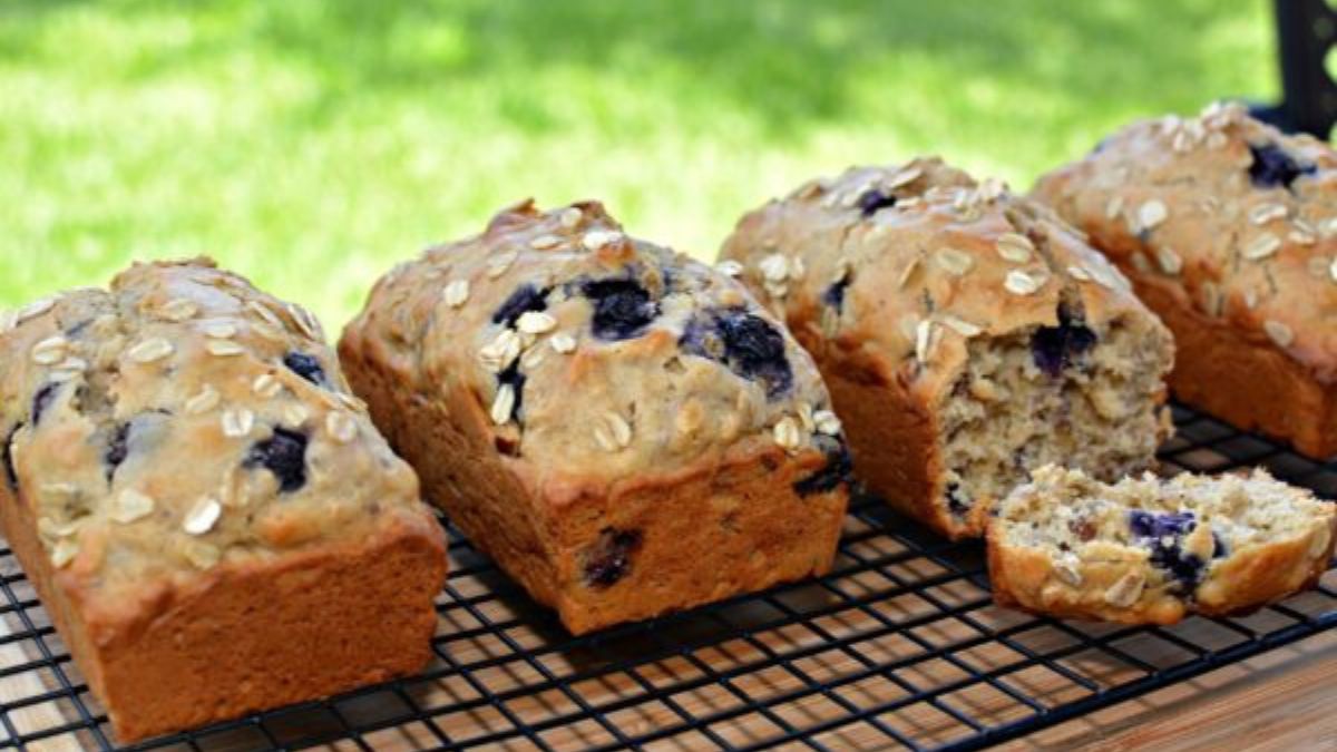 Blueberry Lemon Oatmeal Bread.