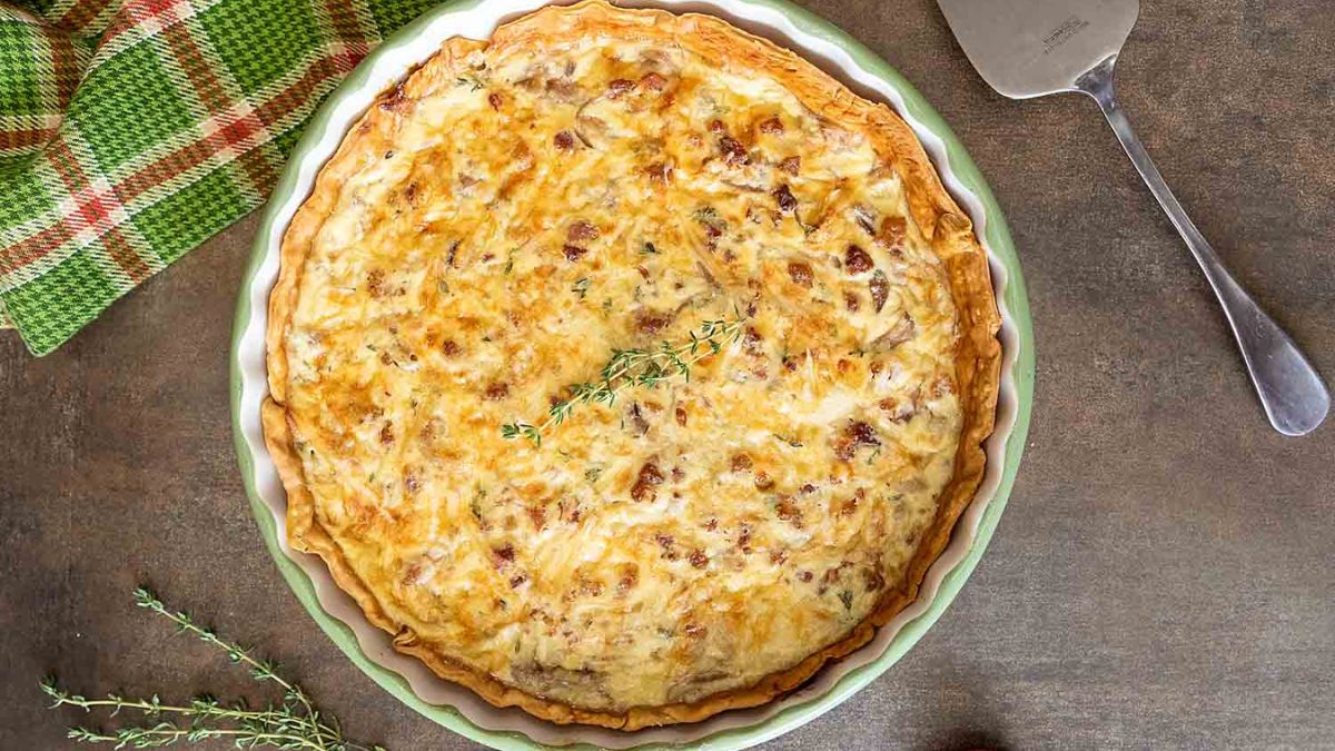 Caramelized Onion Quiche.