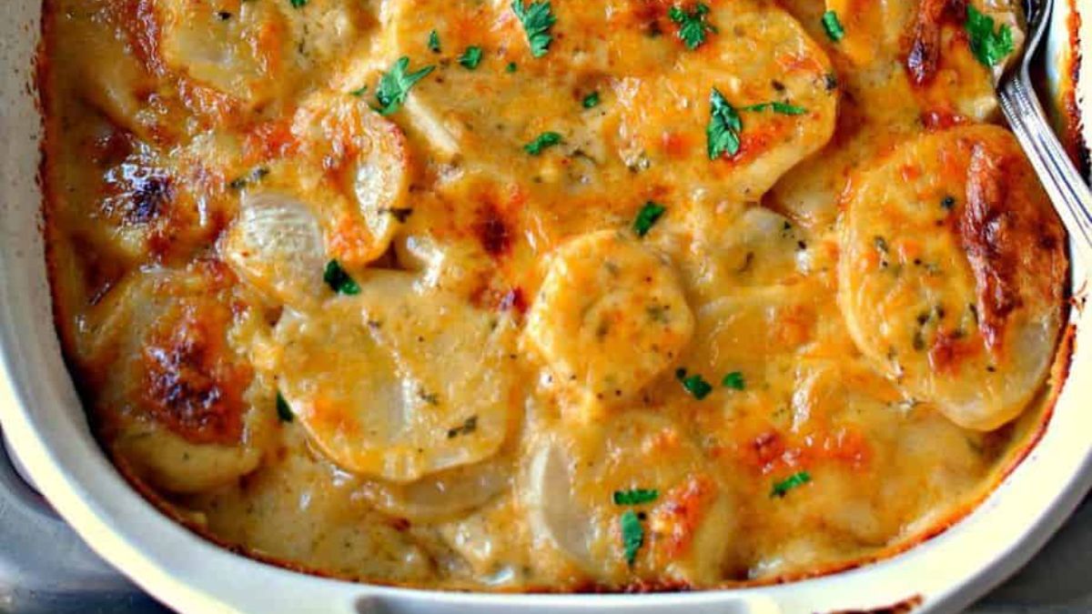 Cheesy Scalloped Potatoes.