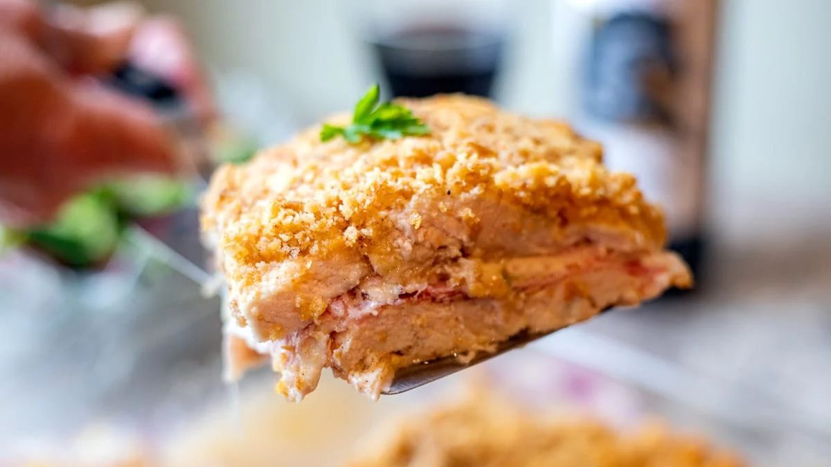 Chicken Cordon Bleu Casserole.