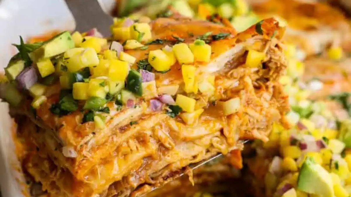 Chicken Enchilada Casserole.