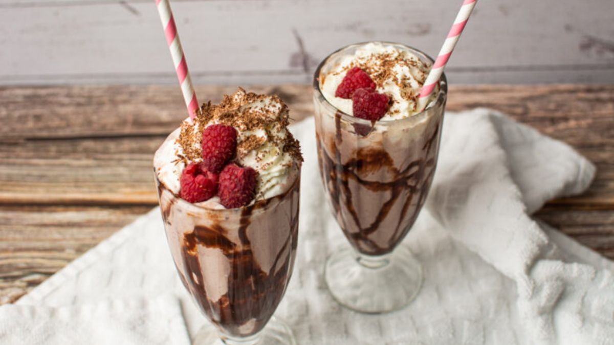 Chocolate Raspberry Milkshake.