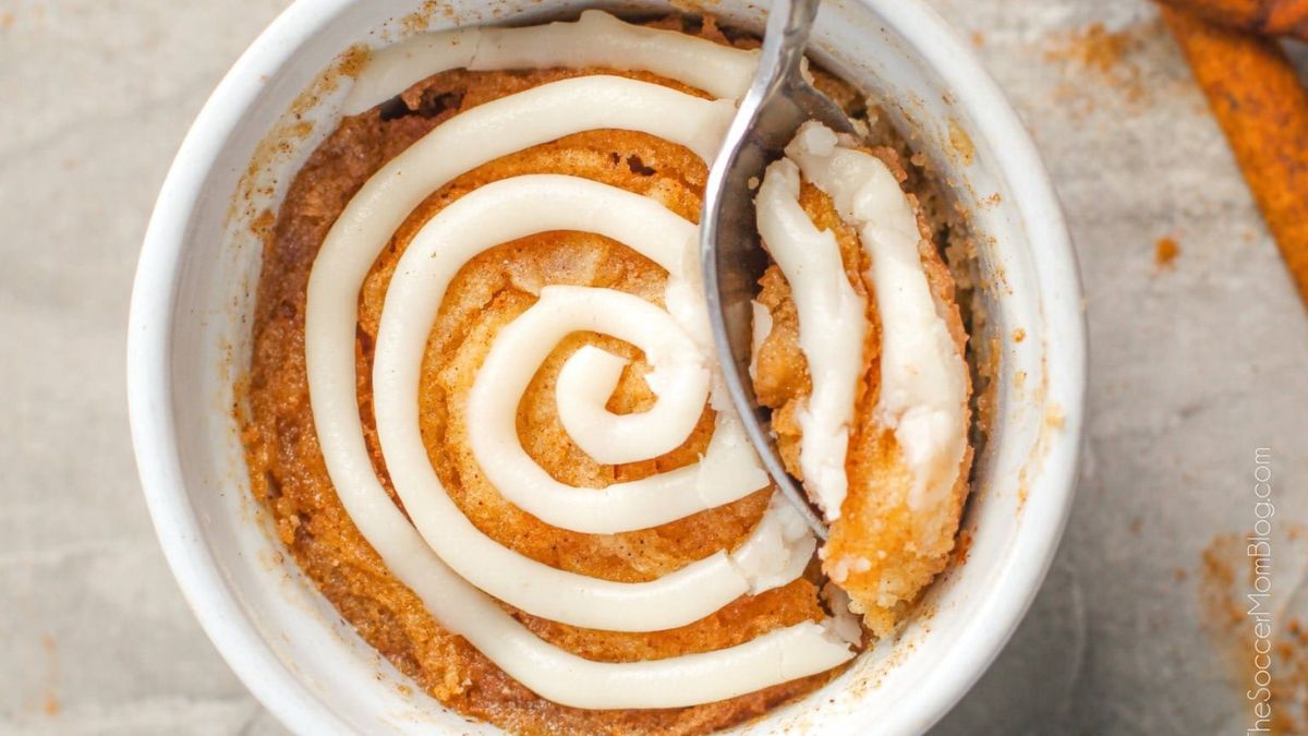 Cinnamon Roll in a Mug.