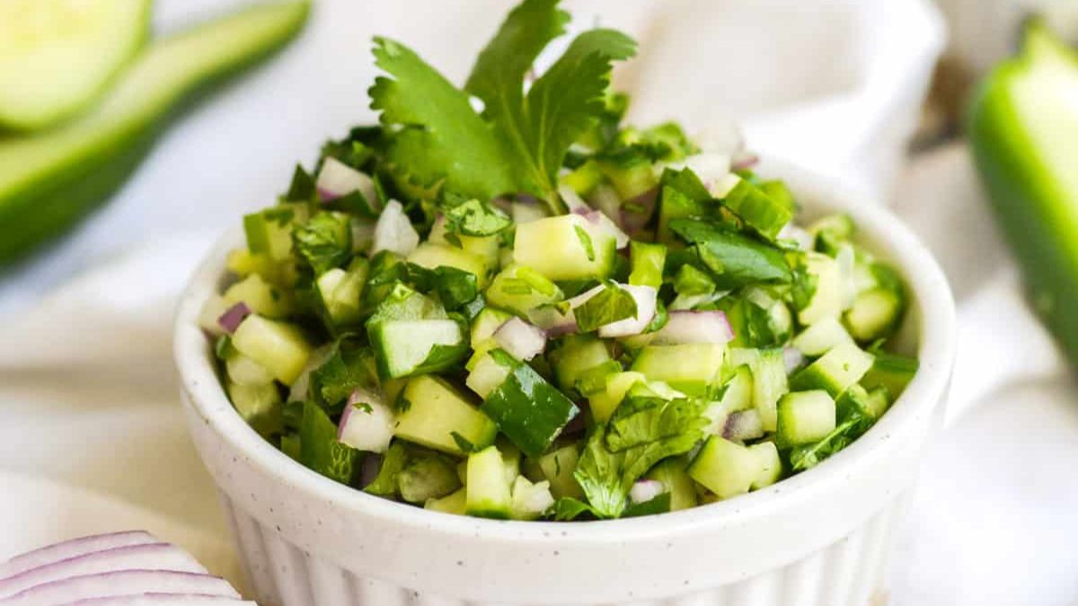 Cucumber Pico de Gallo.