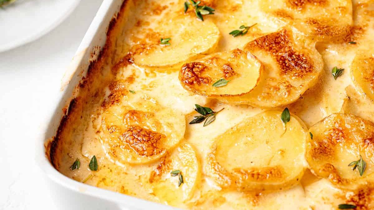 Easy Cheesy Scalloped Potatoes.