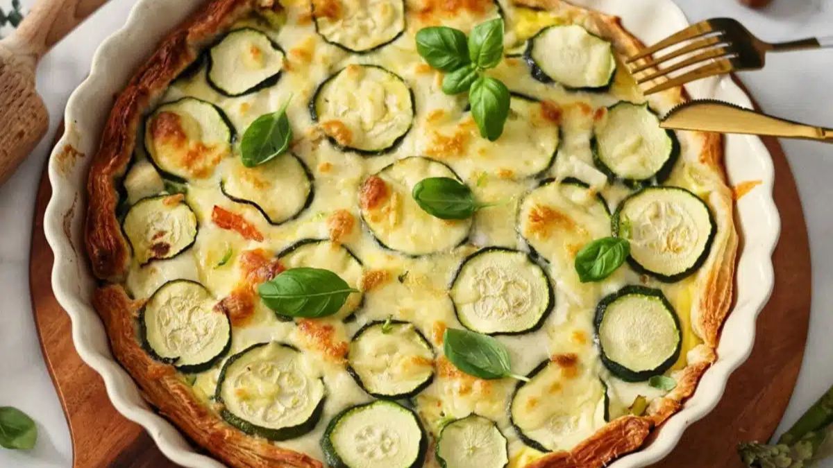 Easy Zucchini Quiche.