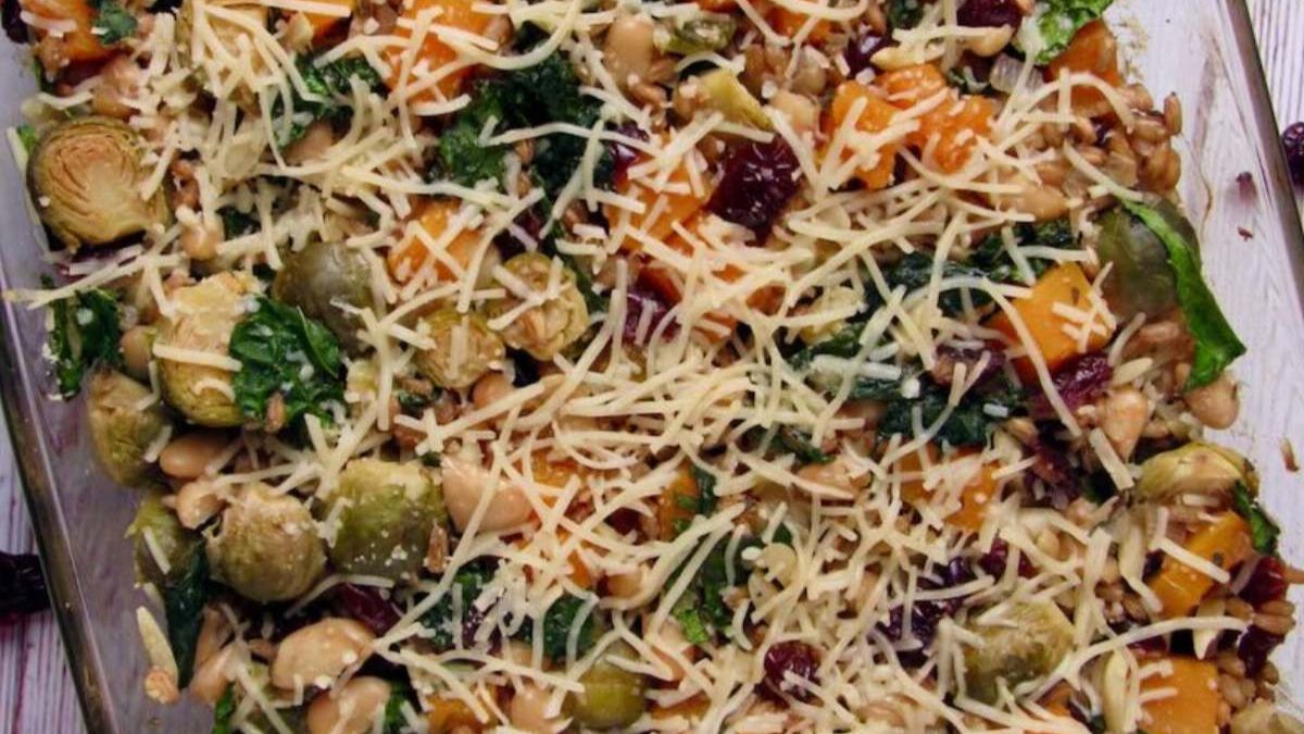 Fall Harvest Butternut Squash Casserole.
