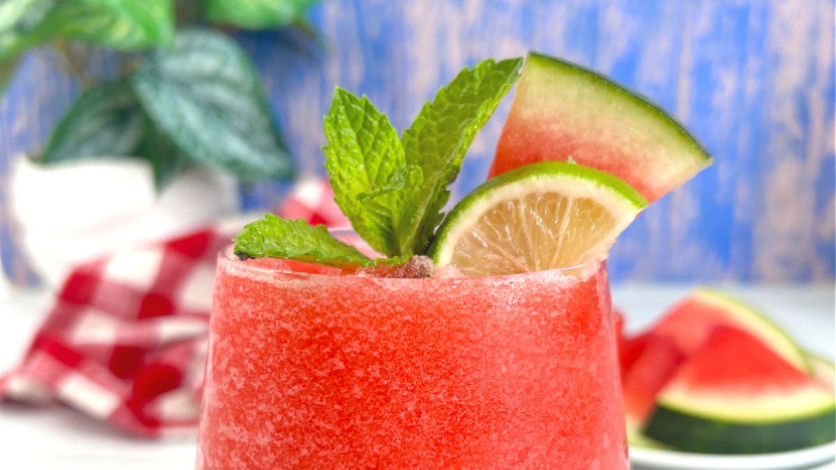 Frozen Watermelon Mojito.
