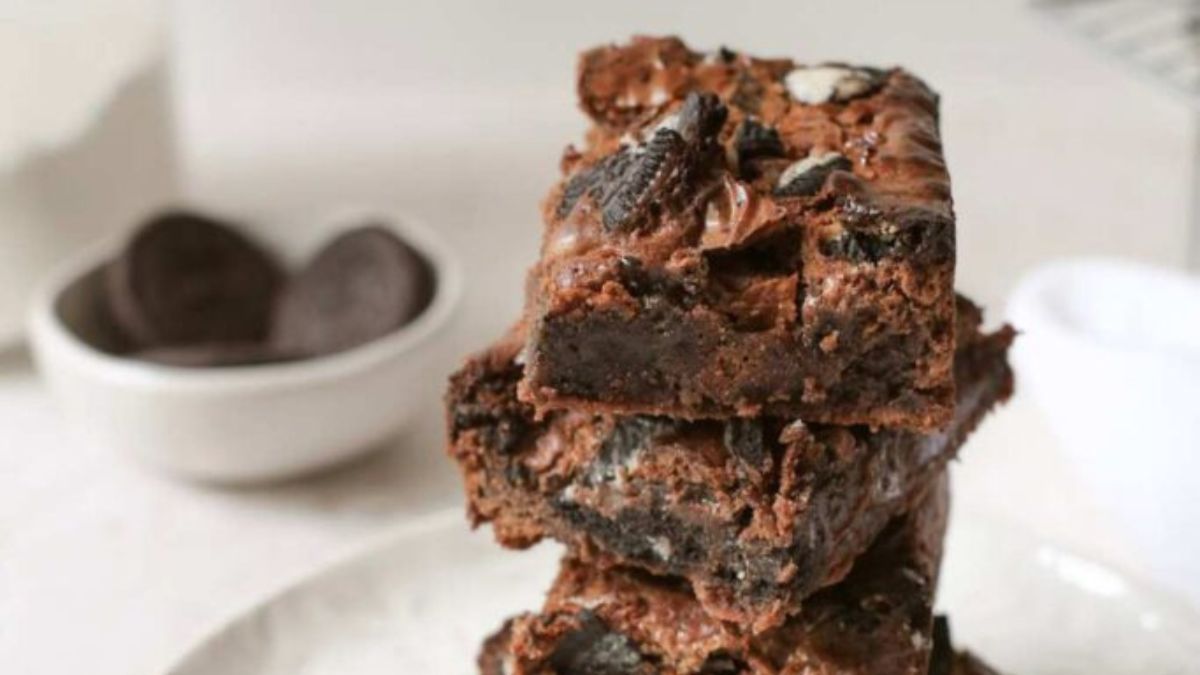 Fudgy Oreo Brownies.
