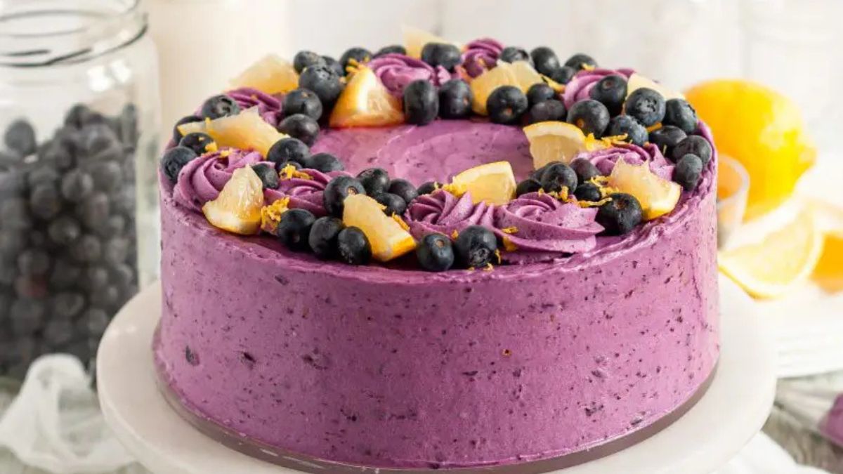 Gluten-Free Lemon Blueberry Layer Cake (Dairy-Free).