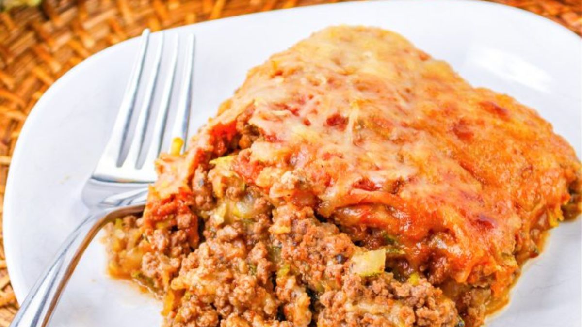Ground Beef Zucchini Casserole.