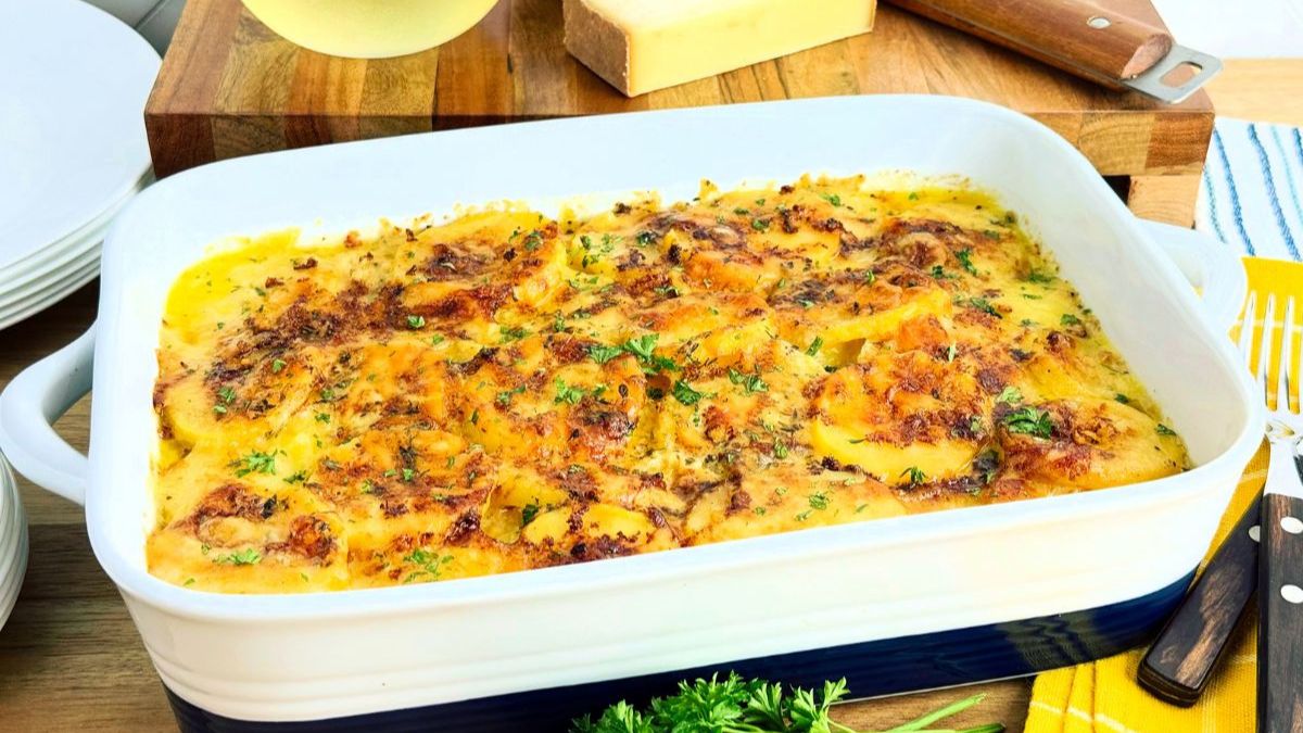 Gruyere Cheese Scalloped Potatoes.