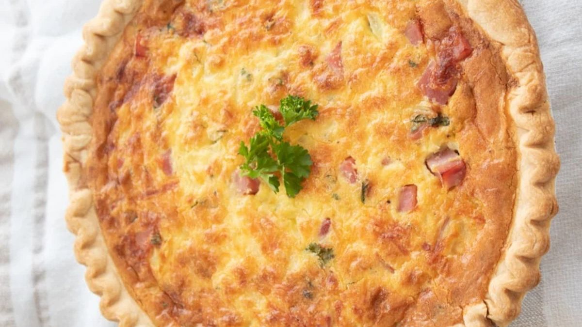 Ham and Cheese Quiche.