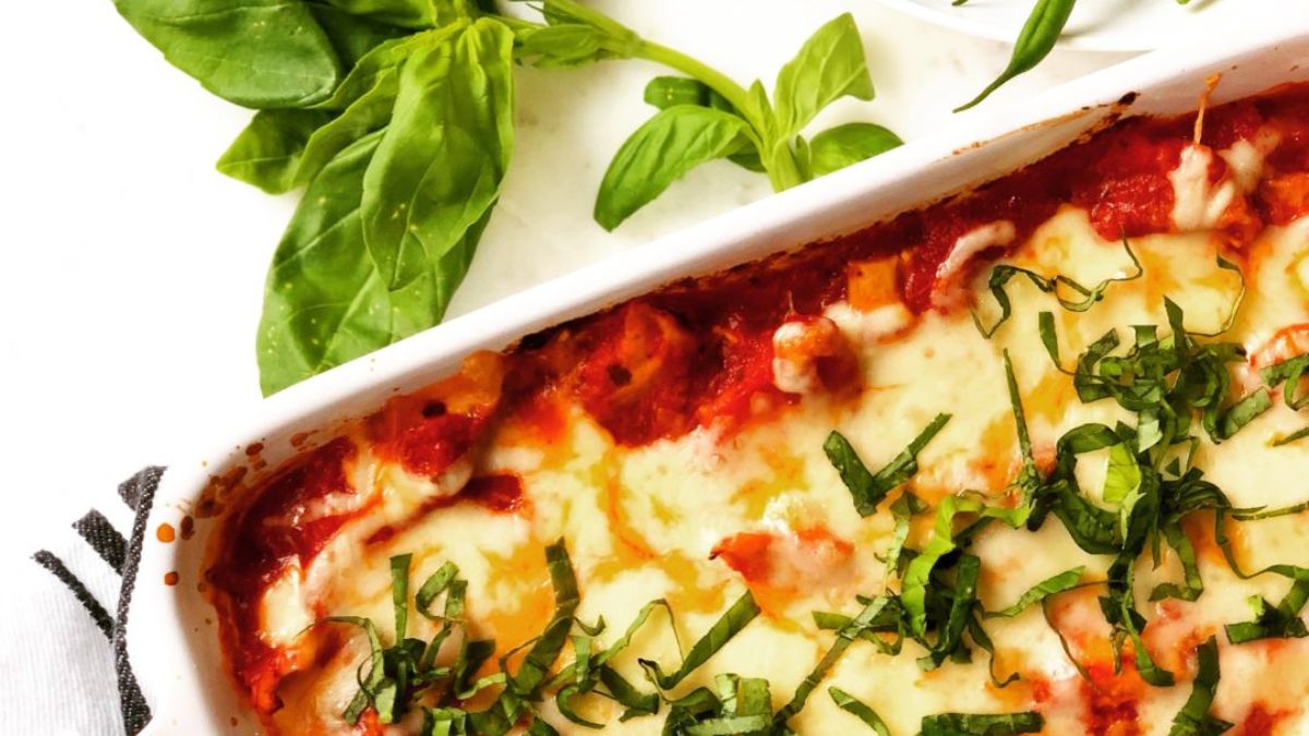 Healthier Chicken Parmesan Casserole.