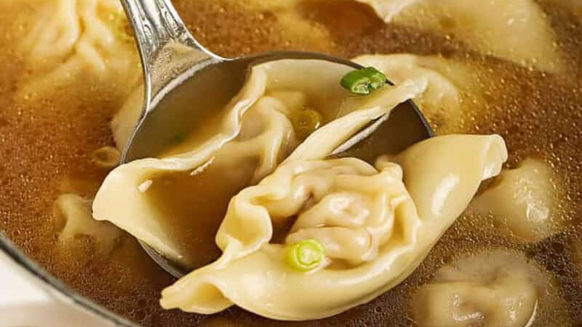 Homemade Wonton Soup.