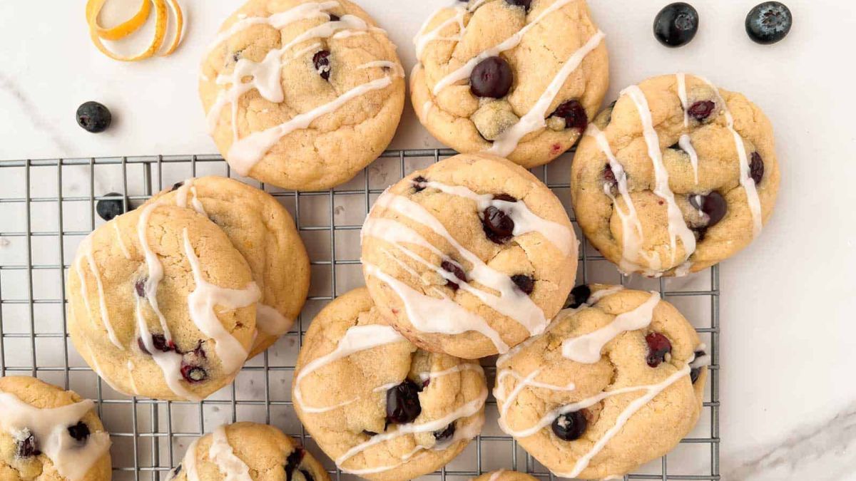 Lemon Blueberry Cookies.