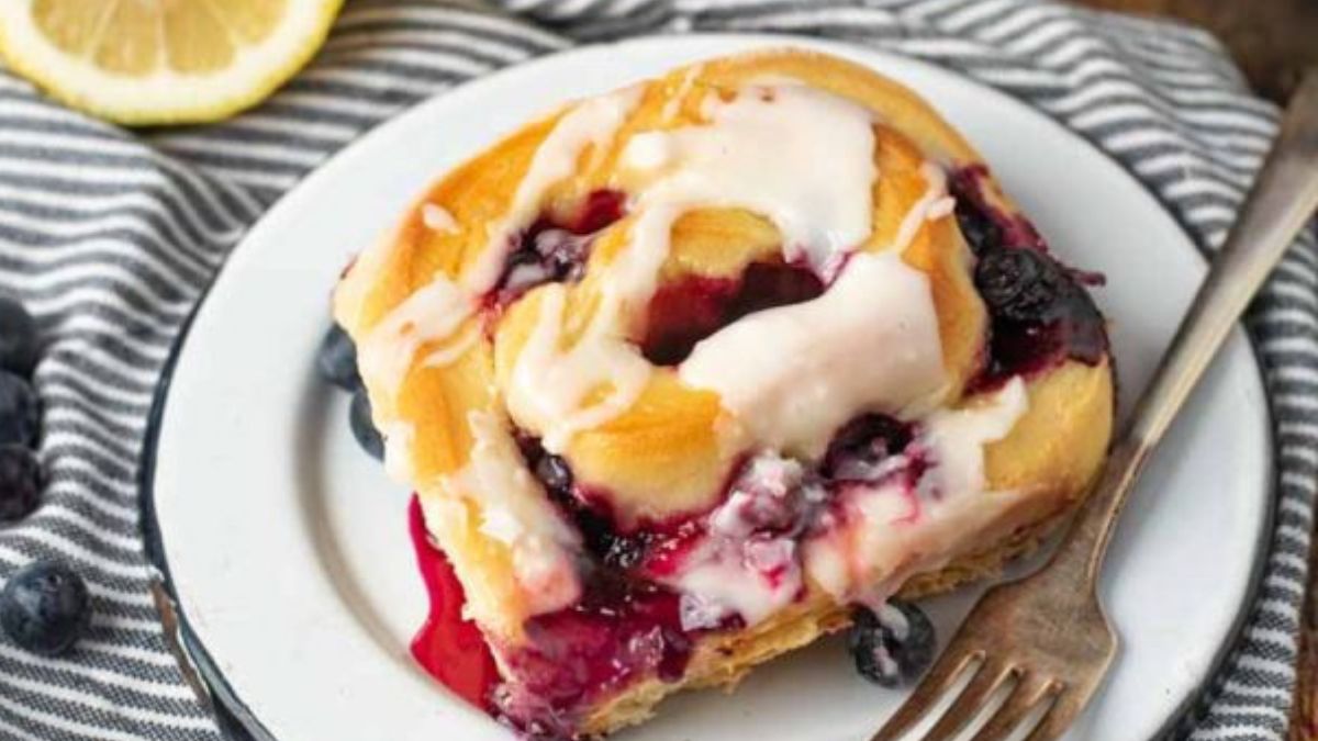 Lemon Blueberry Sweet Rolls.