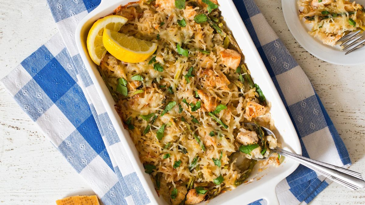 Lemon Chicken Rice Casserole.