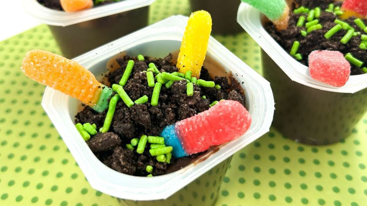 Make a Fun Spring Snack With These OREO Dirt Cups.