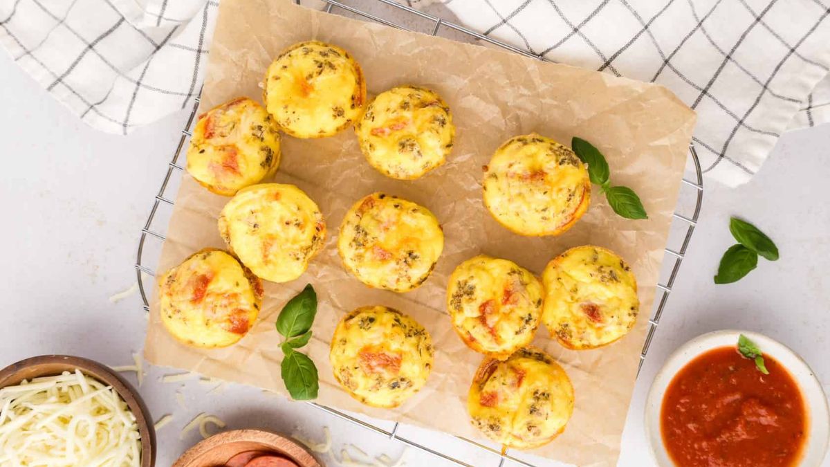 Mini Pizza Quiches.
