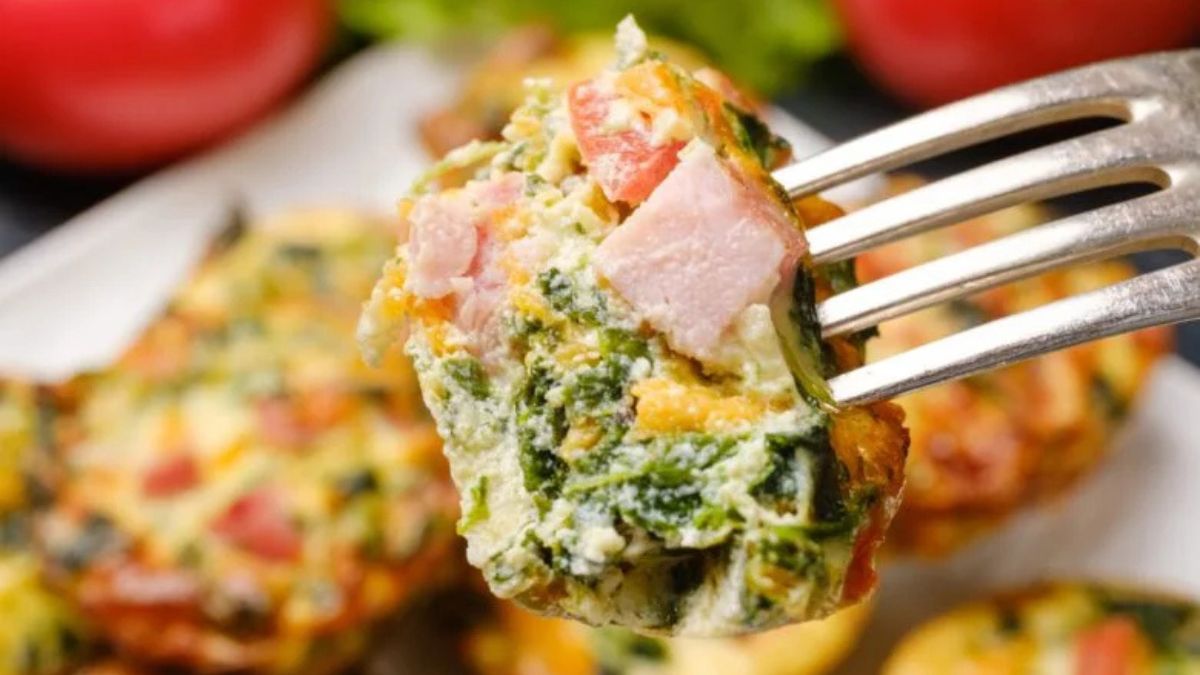 Mini Quiche, Crustless.