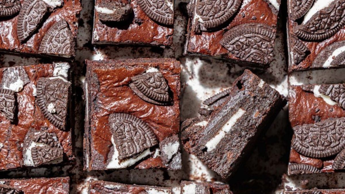 Oreo Stuffed Brownies.